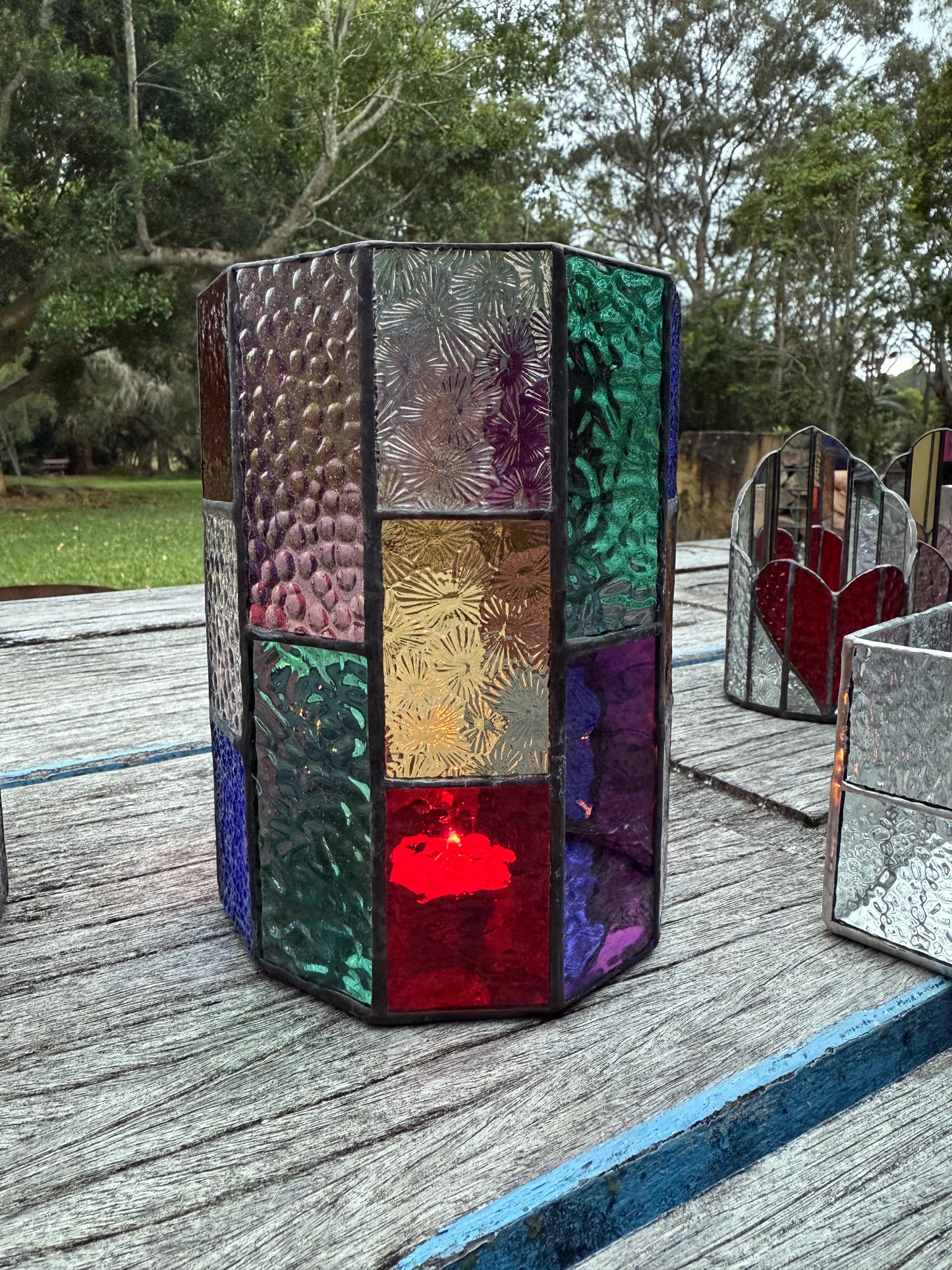 Stainedglass Candle holder