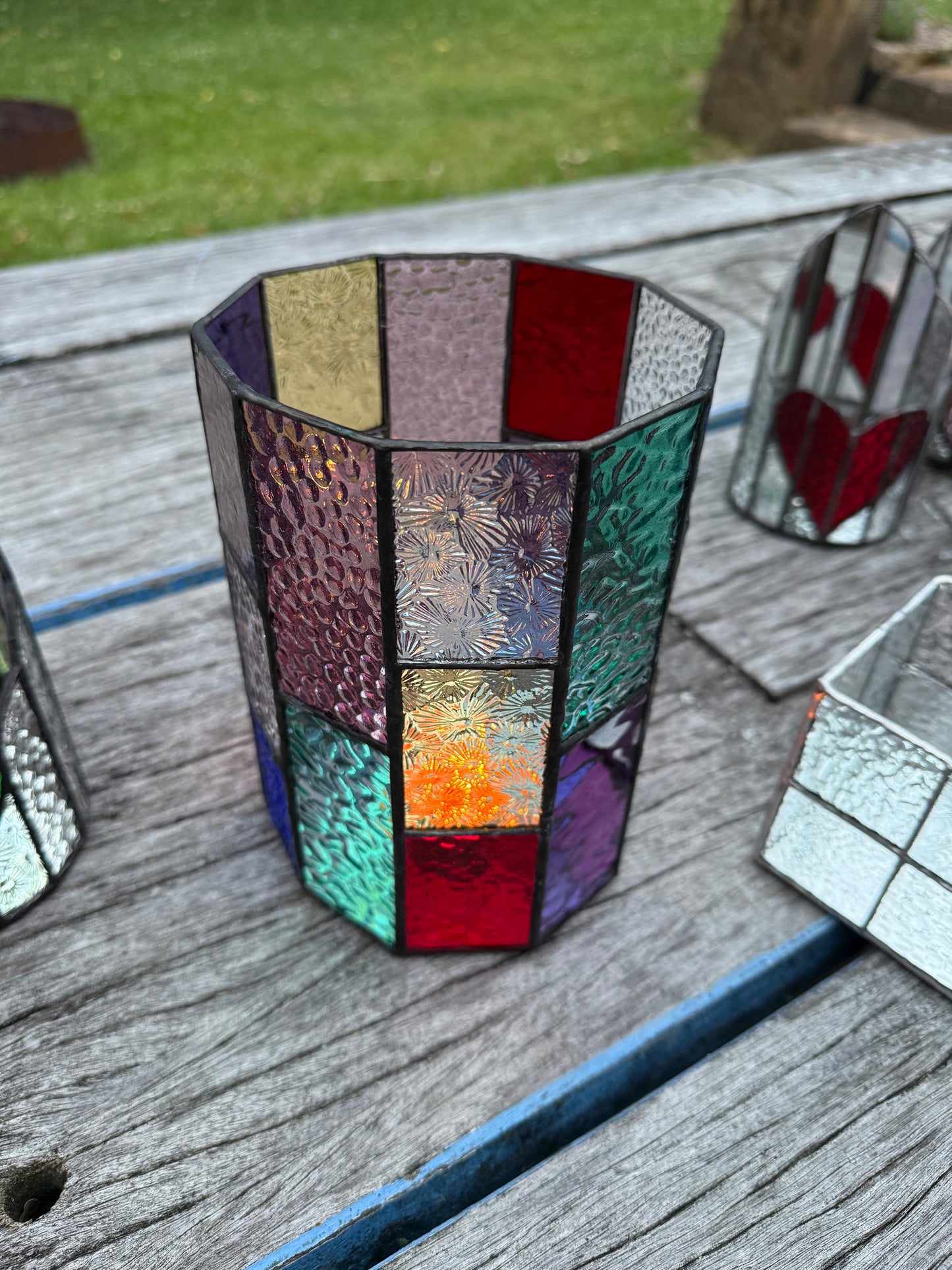 Stainedglass Candle holder