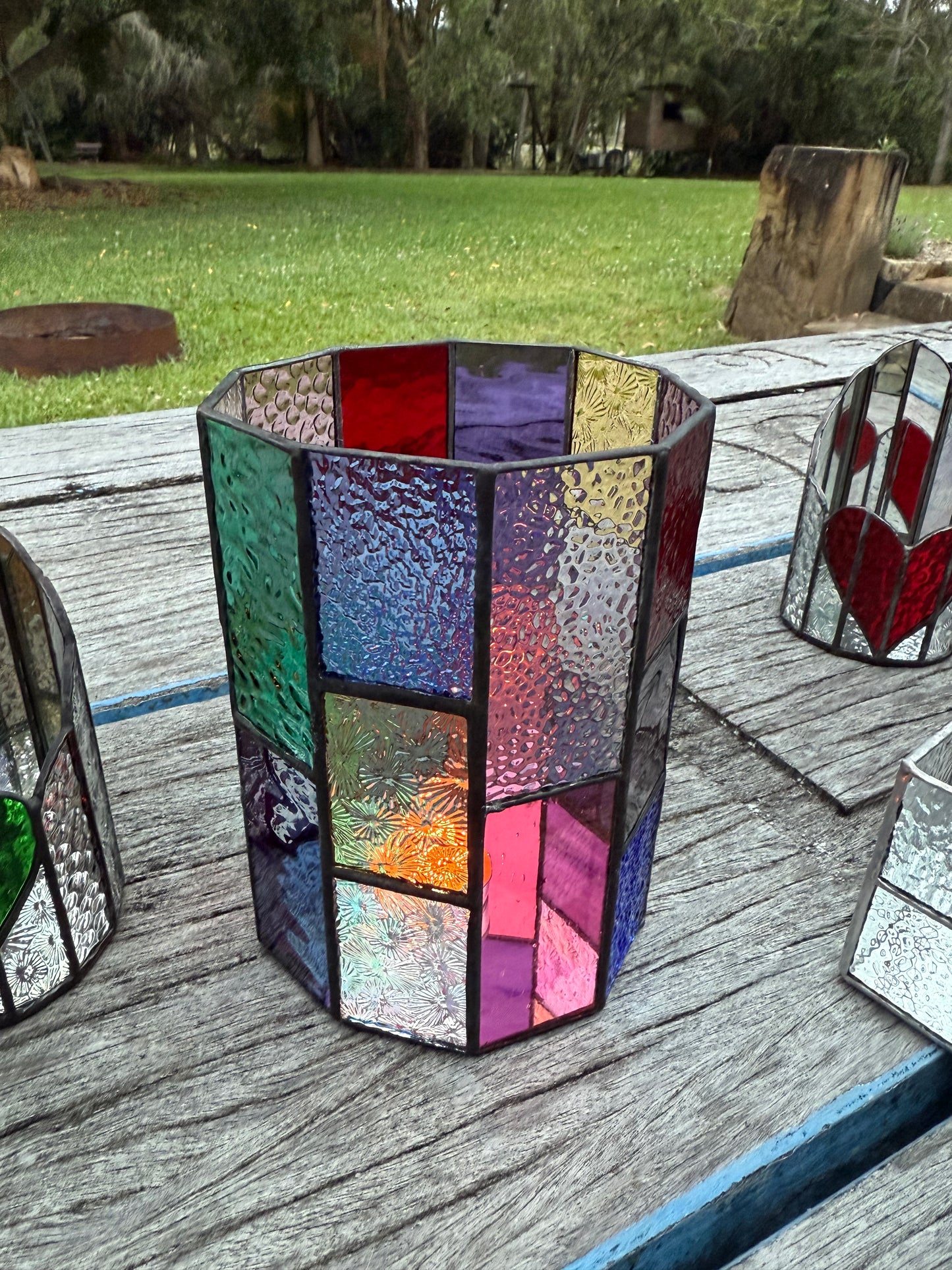 Stainedglass Candle holder