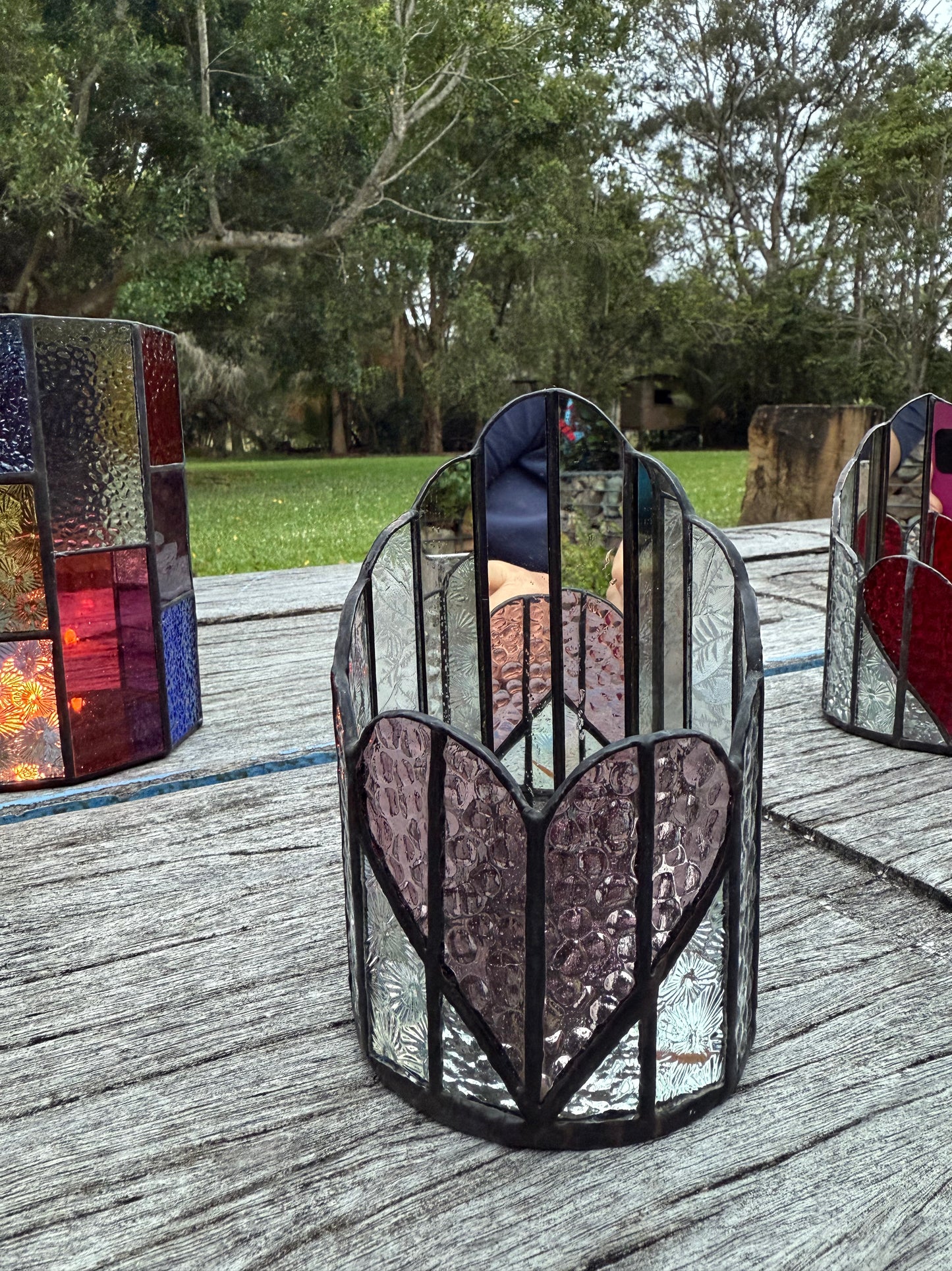 Stainedglass Candle Holder