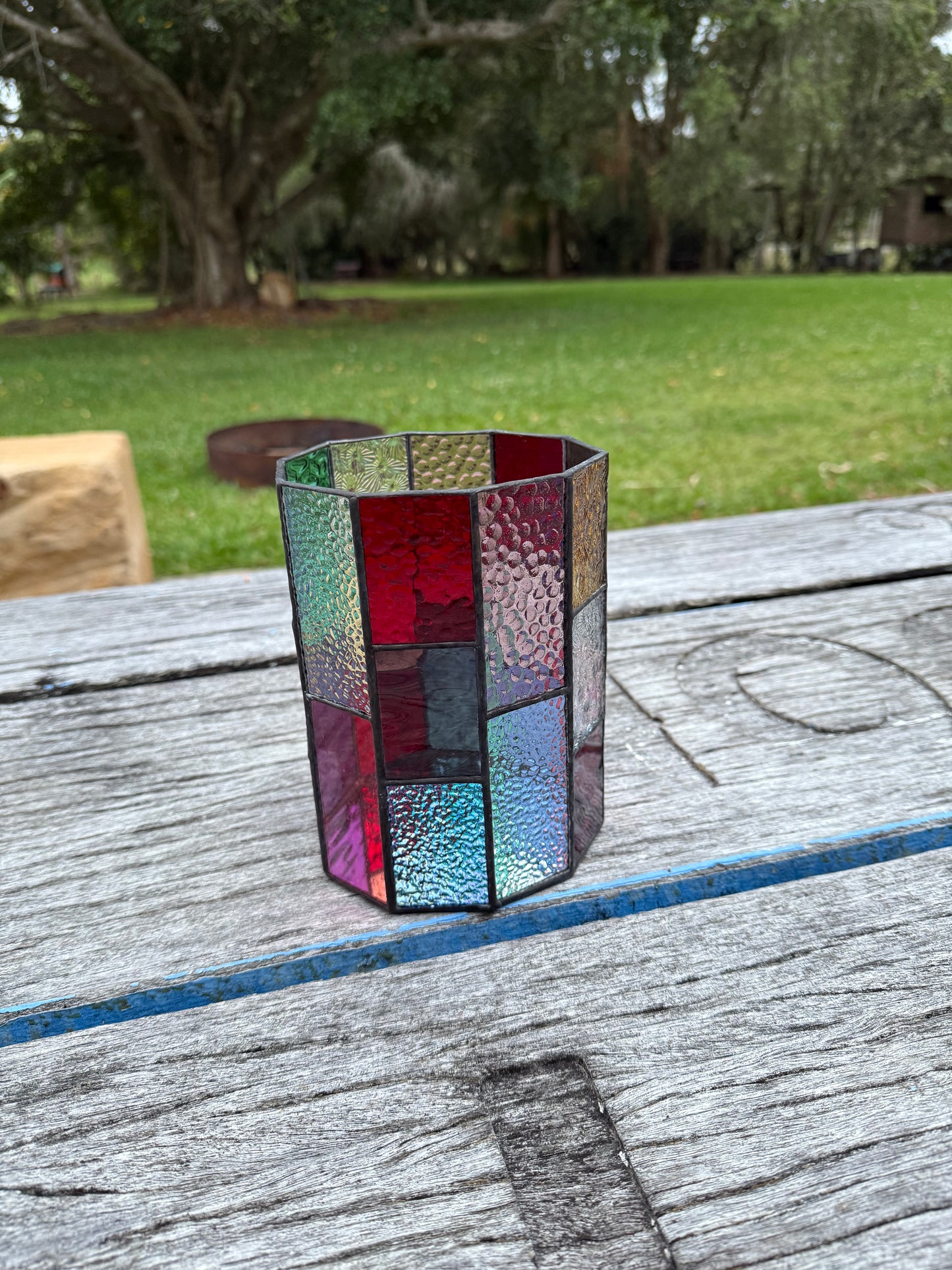 Stainedglass Candle holder