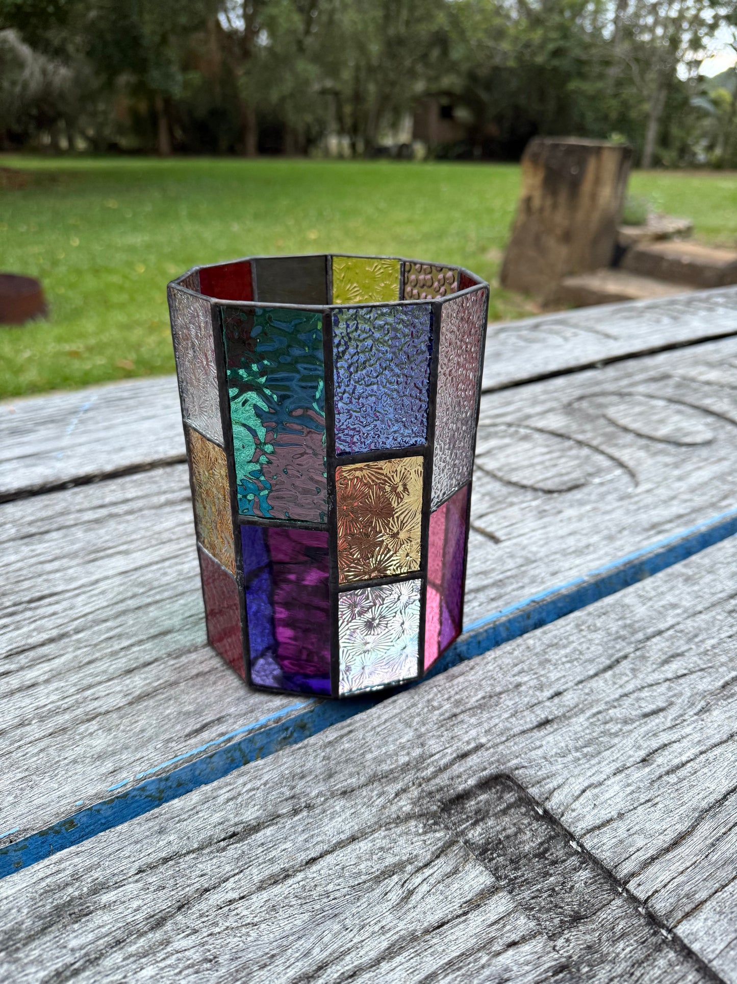 Stainedglass Candle holder