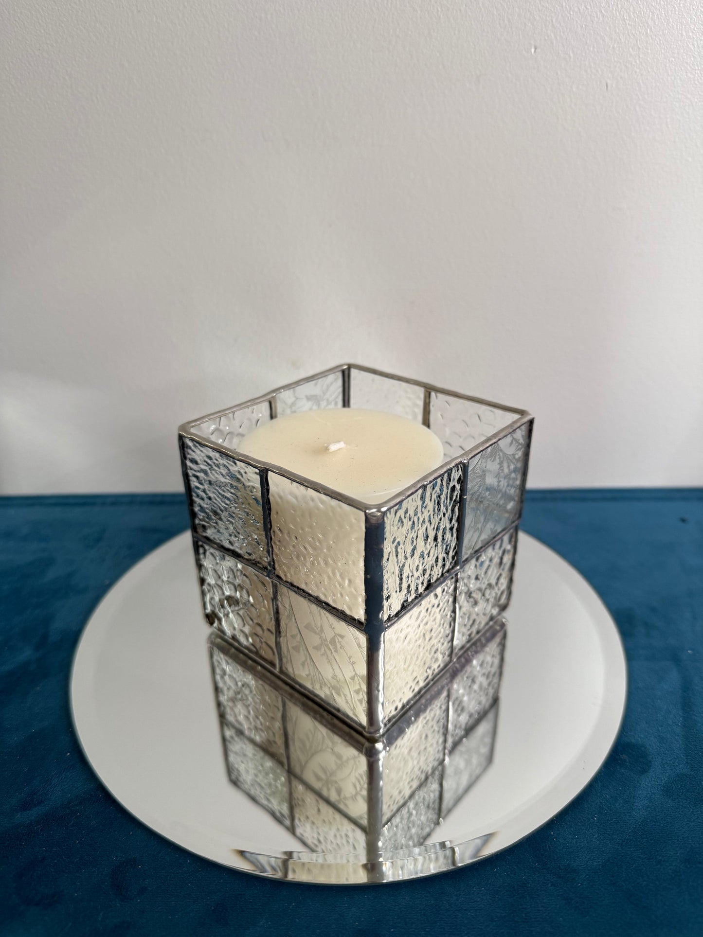 Stainedglass candle holder