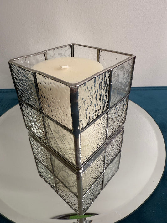 Stainedglass candle holder