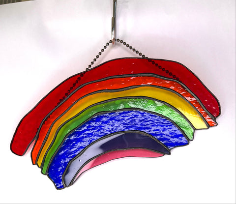 Rainbow Stained Glass Suncatcher