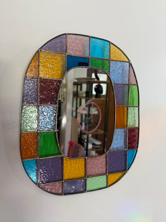 Stainedglass Checkered Mirror