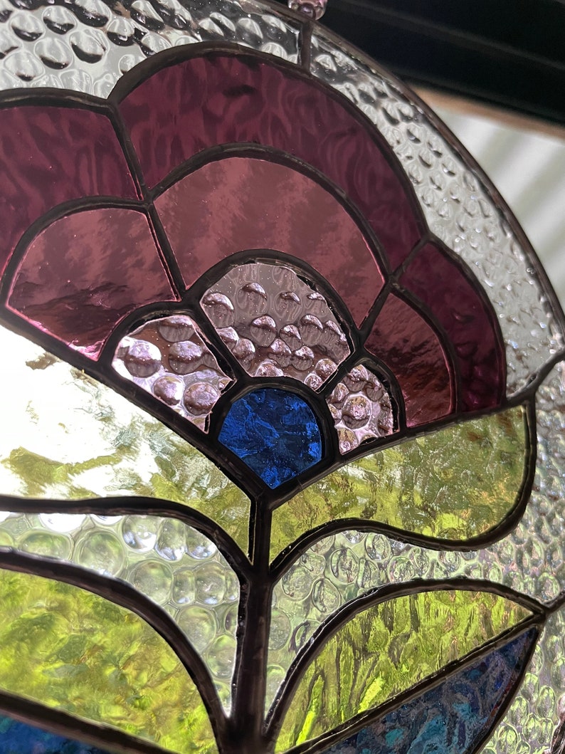 70's Inspired Leadlight, flower