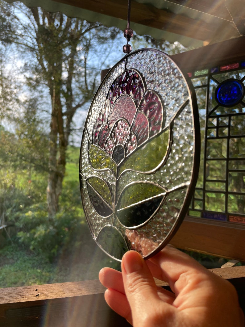 70's Inspired Leadlight, flower