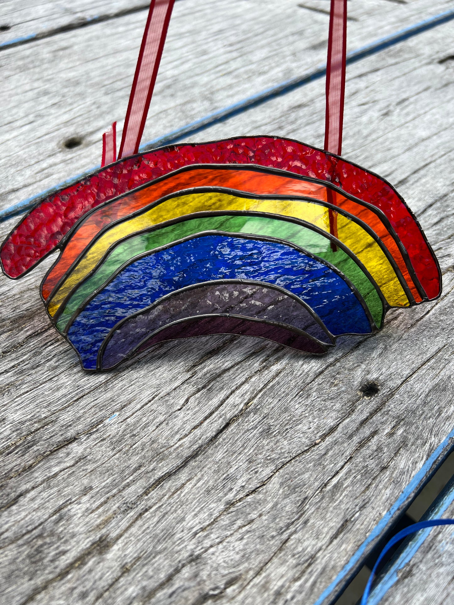 Rainbow Stained Glass Suncatcher