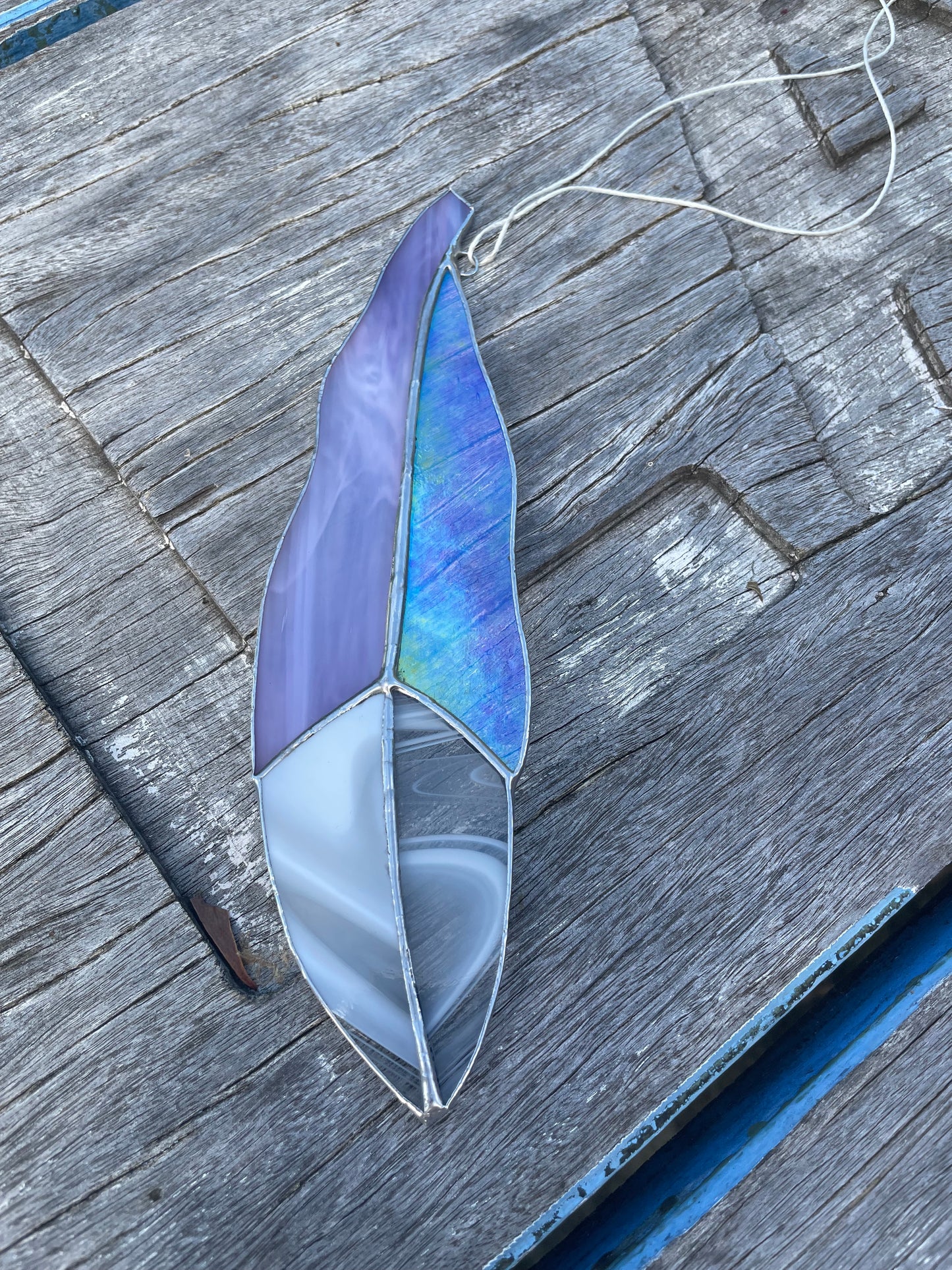 Purple Feather Suncatcher